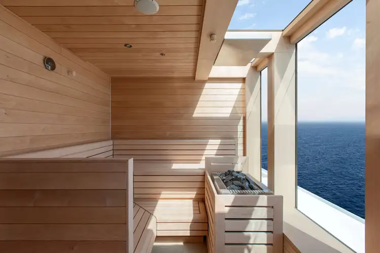Sauna at the Otium Spa Silver Nova